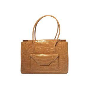 Alexandra Knight Tan Alligator Handbag